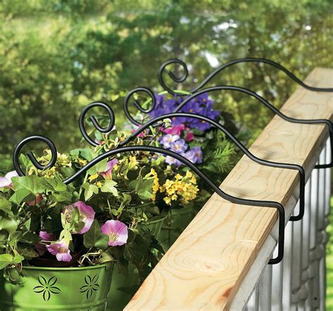 flower box holder metal|flower box holder for railing.